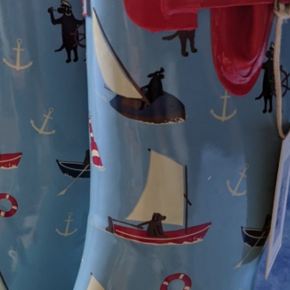 Hatley Adult Rain Boots - Sailing Dogs - Picture 2 of 8